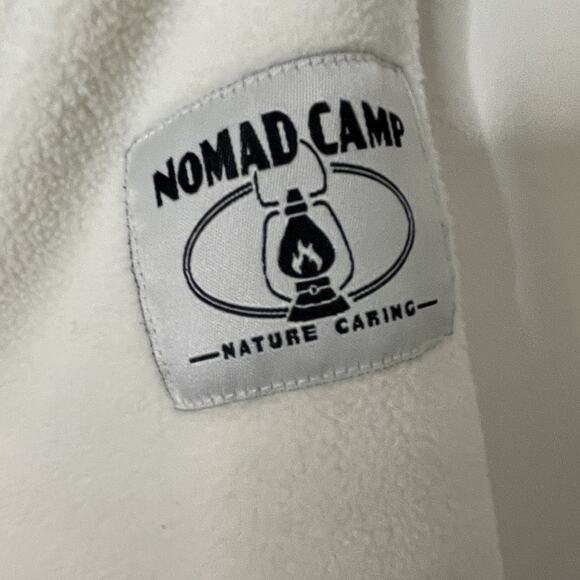 Monoprix Sport Synchilla White/Orange/Blue Skiing Winter Preppy France Women Sm - Picture 8 of 13